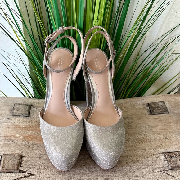 ANTONIO MELANI Born On Fifth Glittering Silver Platform Heels - Picture 4 of 12